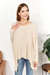 HEYSON Oversized Super Soft Ribbed Top