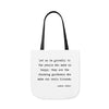 Let Us Be Grateful- Proust Canvas Tote Bag, 3-Color Strap Options