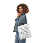 Let Us Be Grateful- Proust Canvas Tote Bag, 3-Color Strap Options