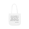 Let Us Be Grateful- Proust Canvas Tote Bag, 3-Color Strap Options