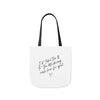 Rush Hour For You Canvas Tote Bag w/ White, Black, or Beige Straps