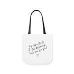 Rush Hour For You Canvas Tote Bag w/ White, Black, or Beige Straps