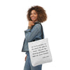 Let Us Be Grateful- Proust Canvas Tote Bag, 3-Color Strap Options