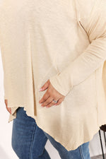 HEYSON Oversized Super Soft Ribbed Top