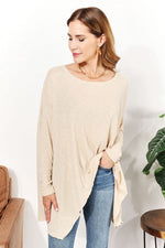 HEYSON Oversized Super Soft Ribbed Top