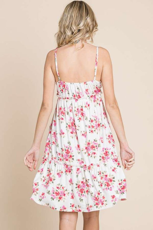 Culture Code Floral Frill Cami Dress