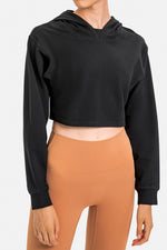 Long Sleeve Crop Hoodie